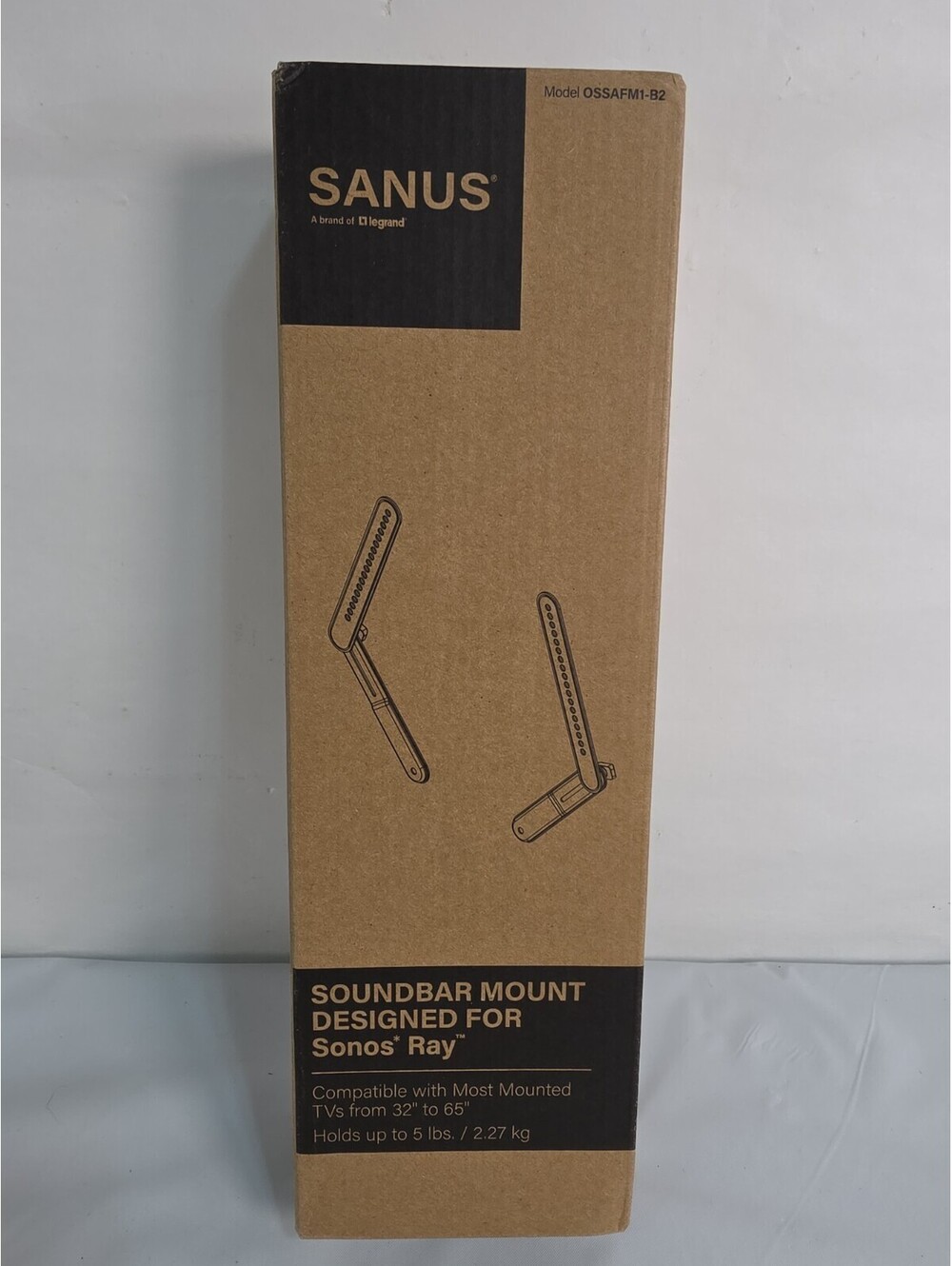 Sanus OSSAFM1-B2 Soundbar Mount for Sonos Ray New